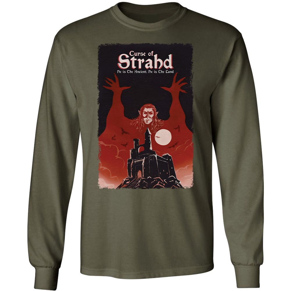 Long Sleeve T-Shirt - W7DGCF1E - Military Green - 16