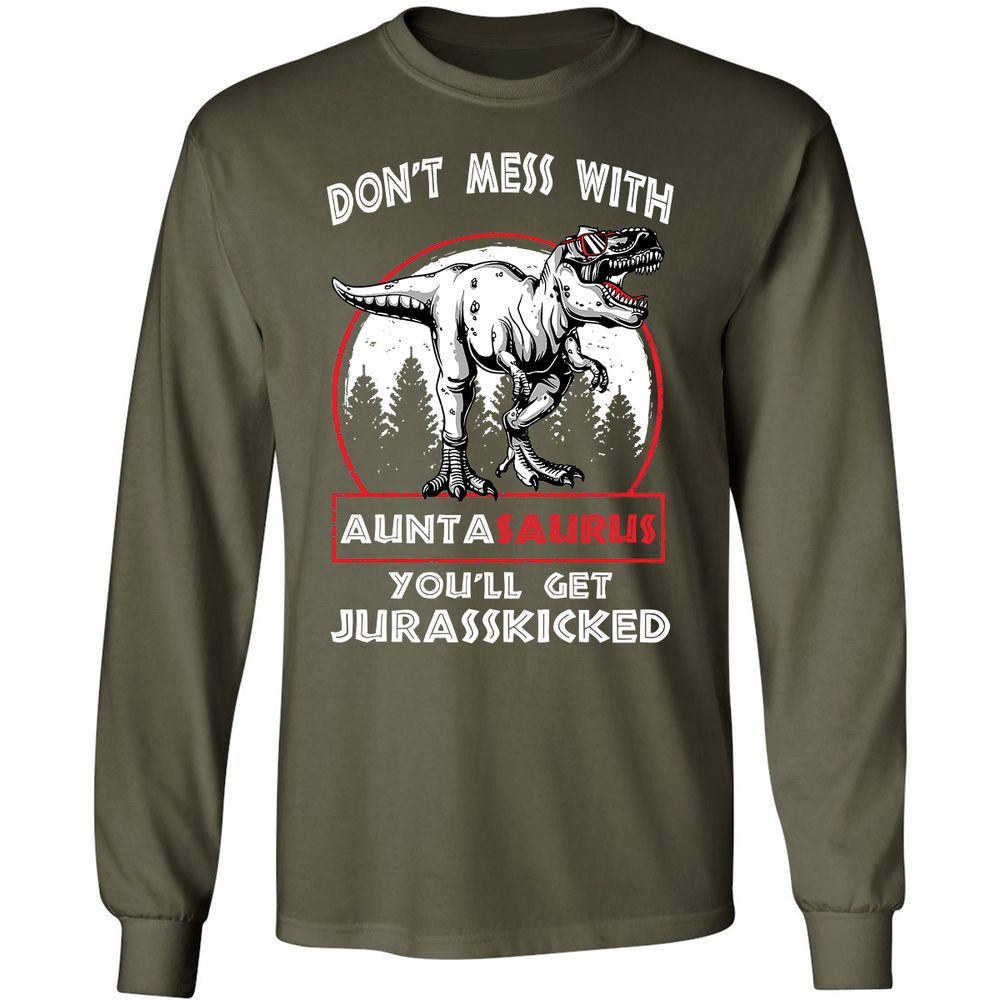 Long Sleeve T-Shirt - 3FSHT8SQ - Military Green - 16
