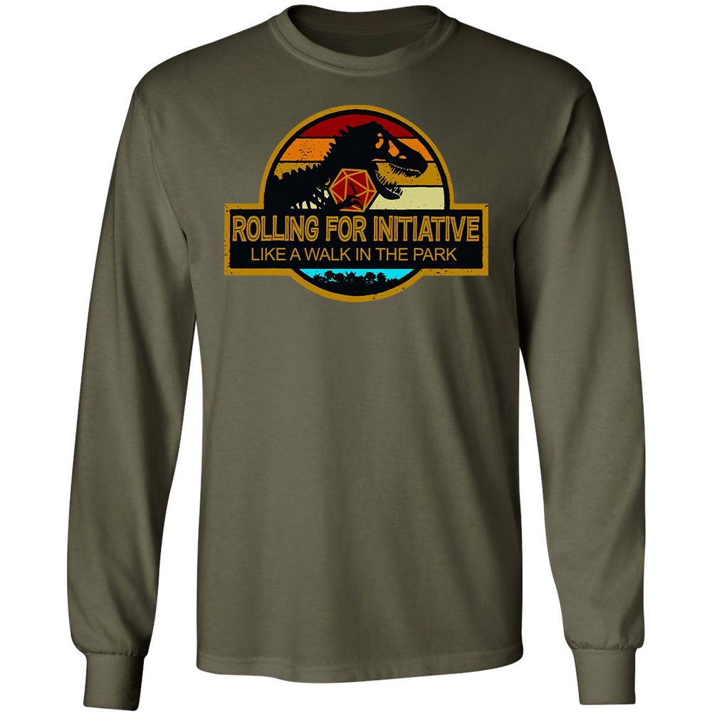 Long Sleeve T-Shirt - LXS78N33 - Military Green - 16