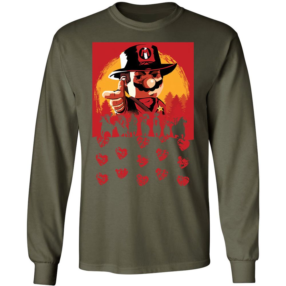 Long Sleeve T-Shirt - GF49FUM4 - Military Green - 16