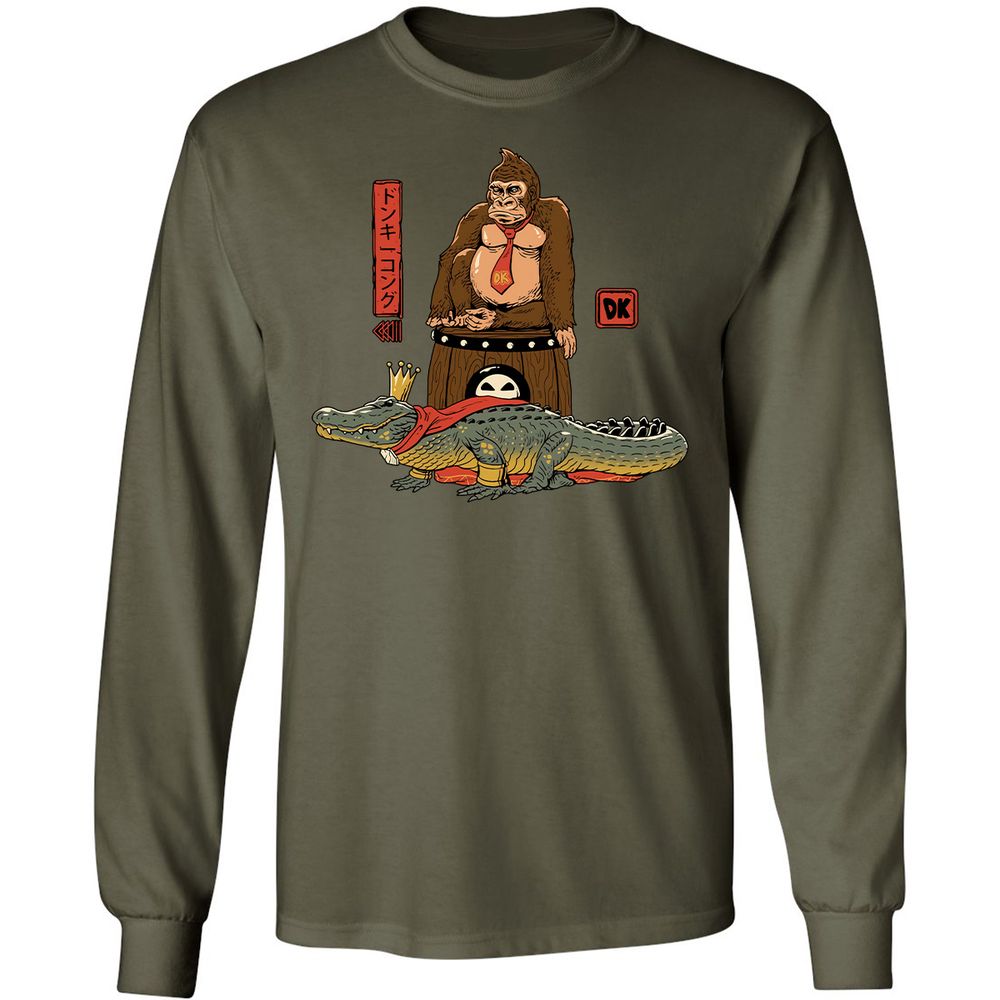 Long Sleeve T-Shirt - CA9M4FB2 - Military Green - 16