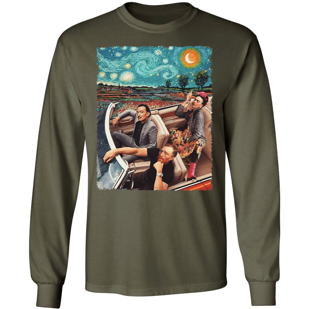 Long Sleeve T-Shirt - XDGHN79N - Military Green - 16