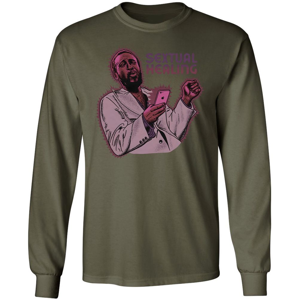 Long Sleeve T-Shirt - 9JD7FVGL - Military Green - 16