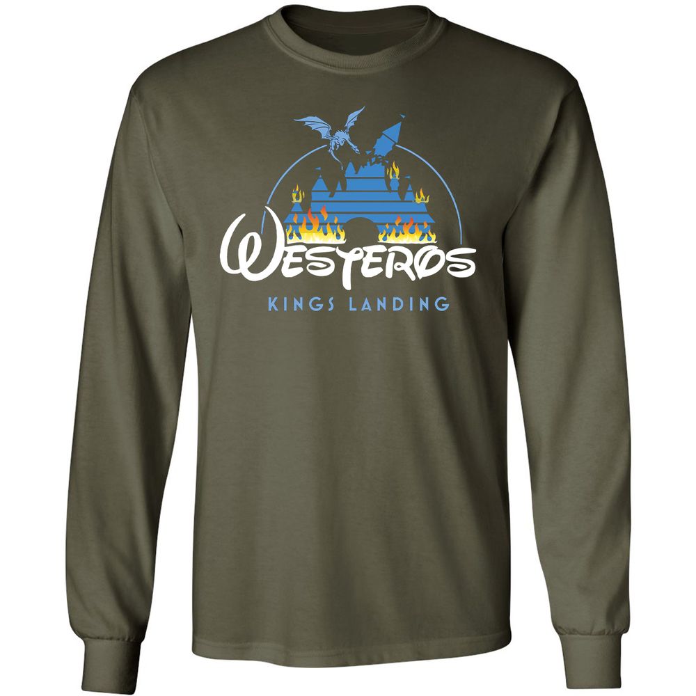 Long Sleeve T-Shirt - L5T4G5PM - Military Green - 16