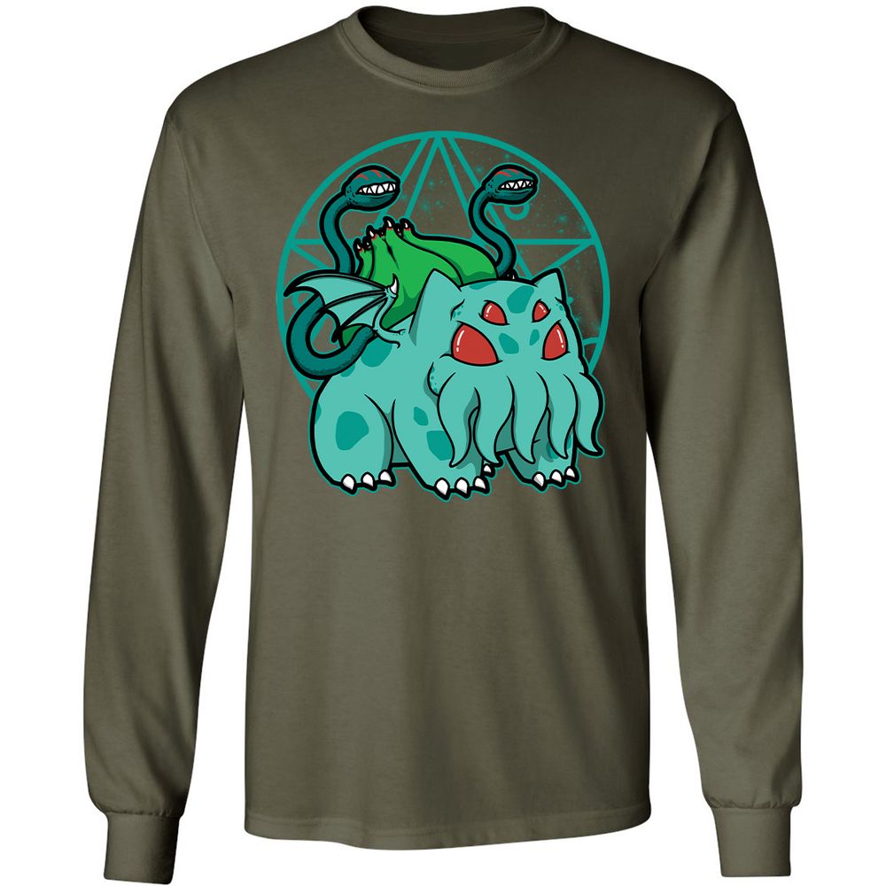 Long Sleeve T-Shirt - UYWCBDU7 - Military Green - 16