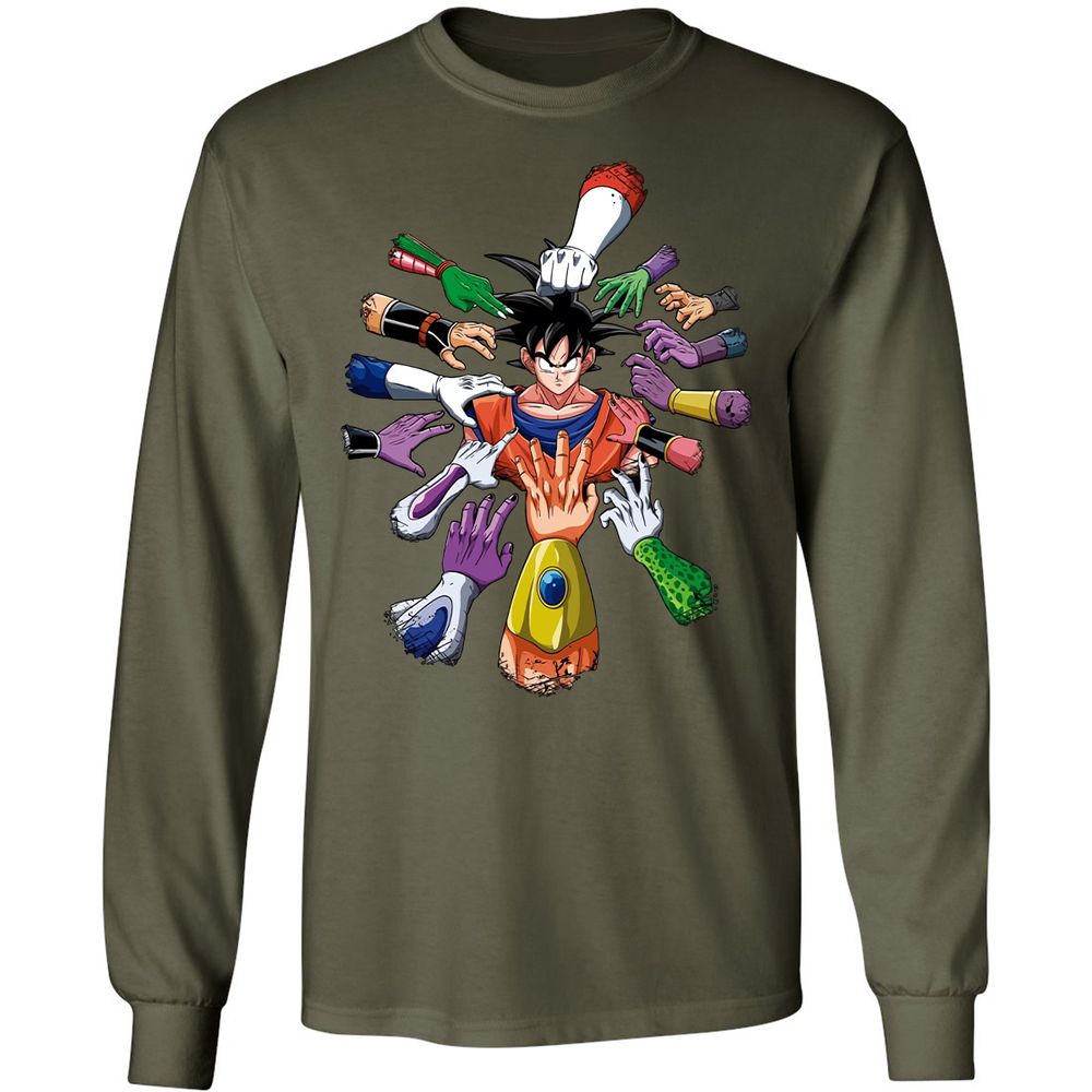 Long Sleeve T-Shirt - HCKKAJFD - Military Green - 16