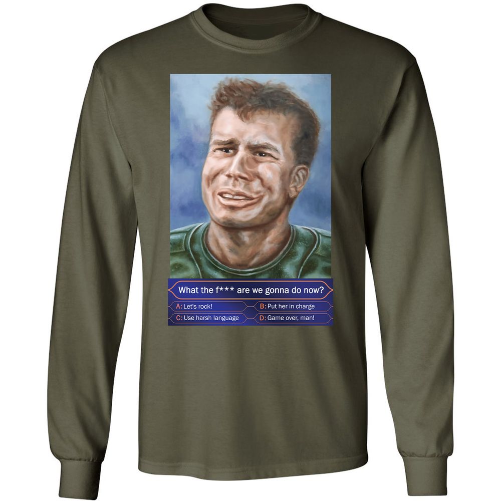 Long Sleeve T-Shirt - WZDH4ZBR - Military Green - 16