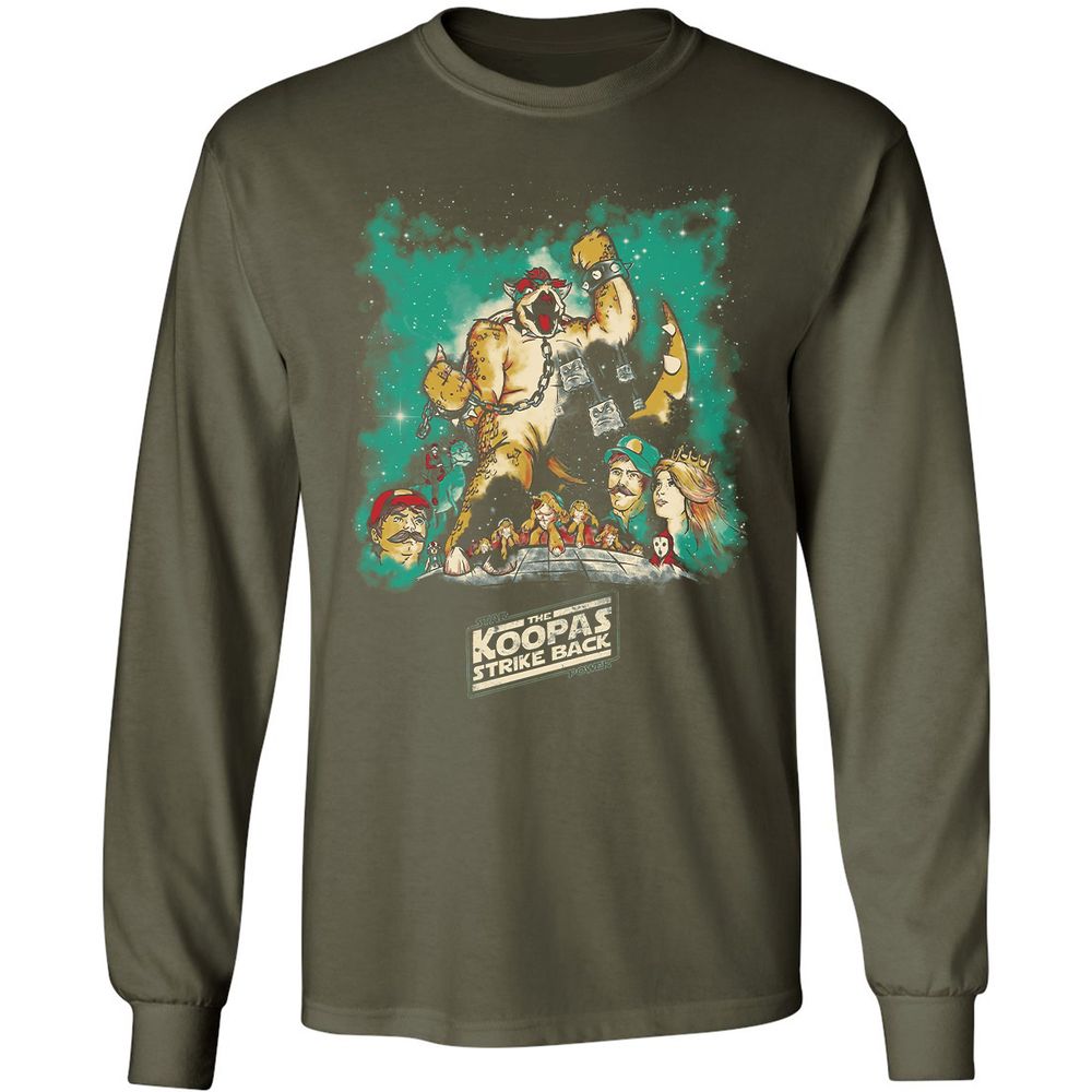 Long Sleeve T-Shirt - A1R6EWCD - Military Green - 16