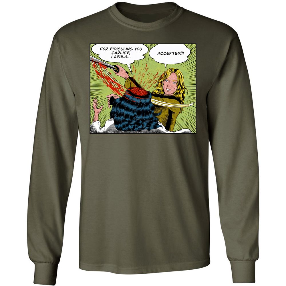 Long Sleeve T-Shirt - 924CGBF2 - Military Green - 16