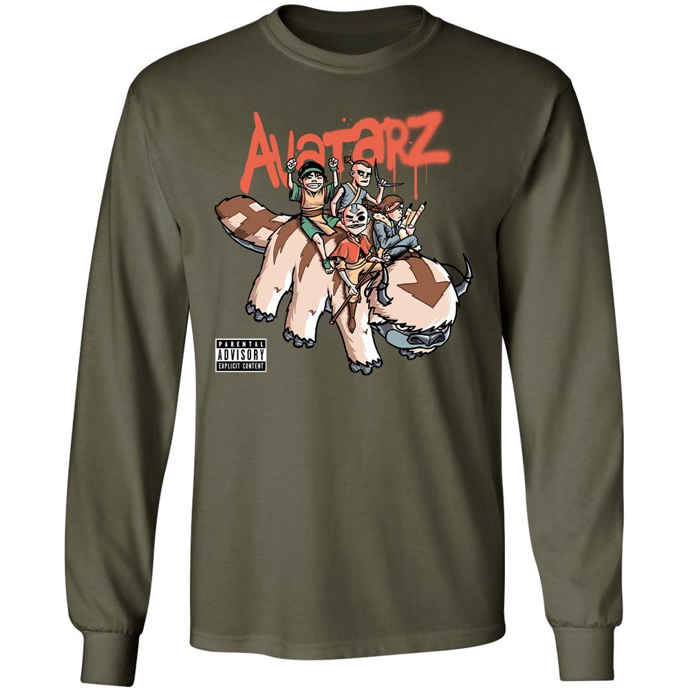 Long Sleeve T-Shirt - EGA98VF4 - Military Green - 16