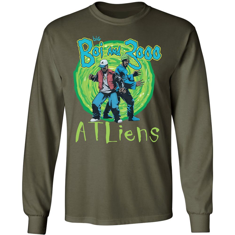 Long Sleeve T-Shirt - 7YUSP98T - Military Green - 16
