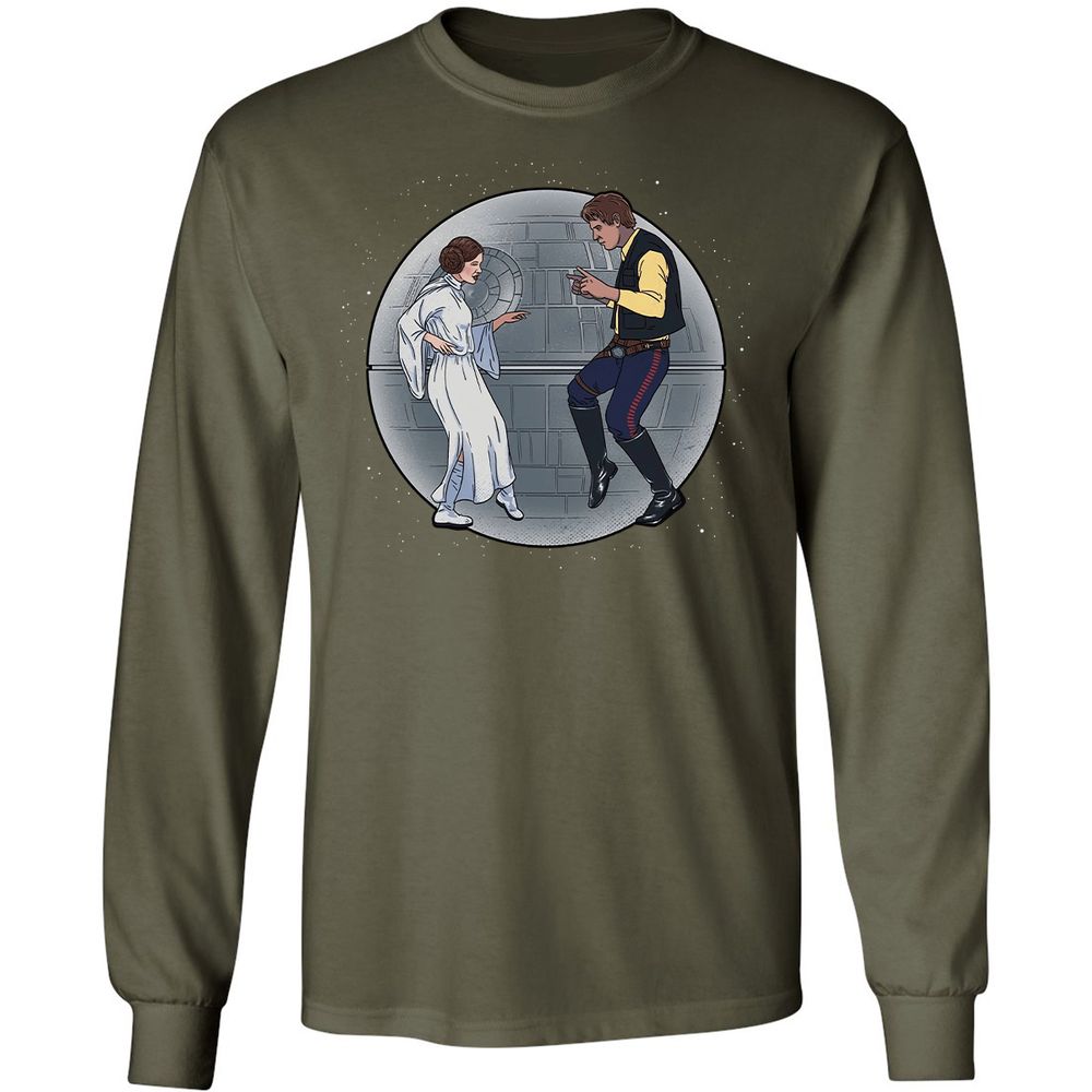 Long Sleeve T-Shirt - SRV5XQ3L - Military Green - 16