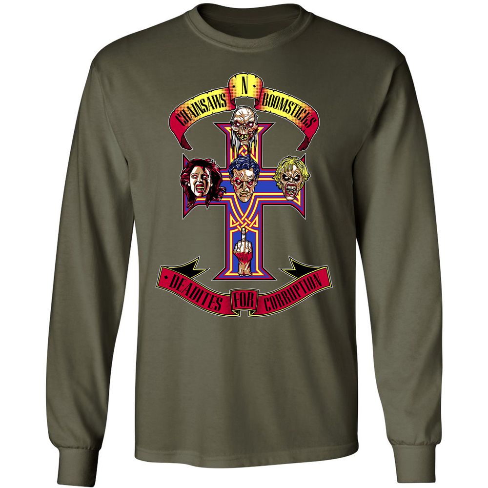 Long Sleeve T-Shirt - UQW6SSGK - Military Green - 16