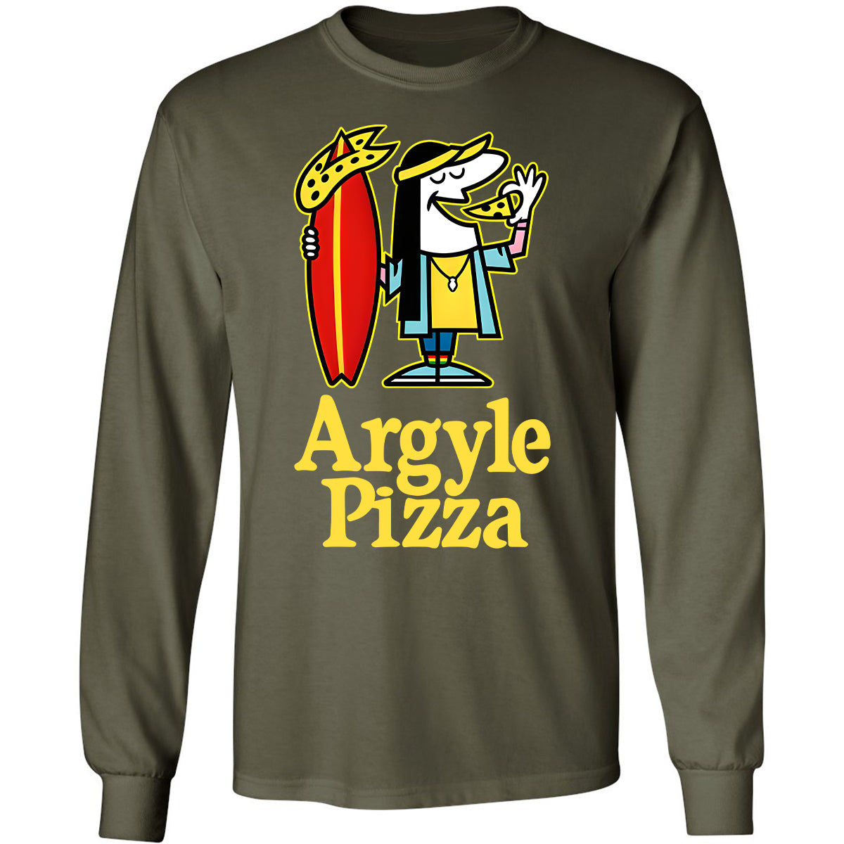 Long Sleeve T-Shirt - RFFP7KRF - Military Green - 16