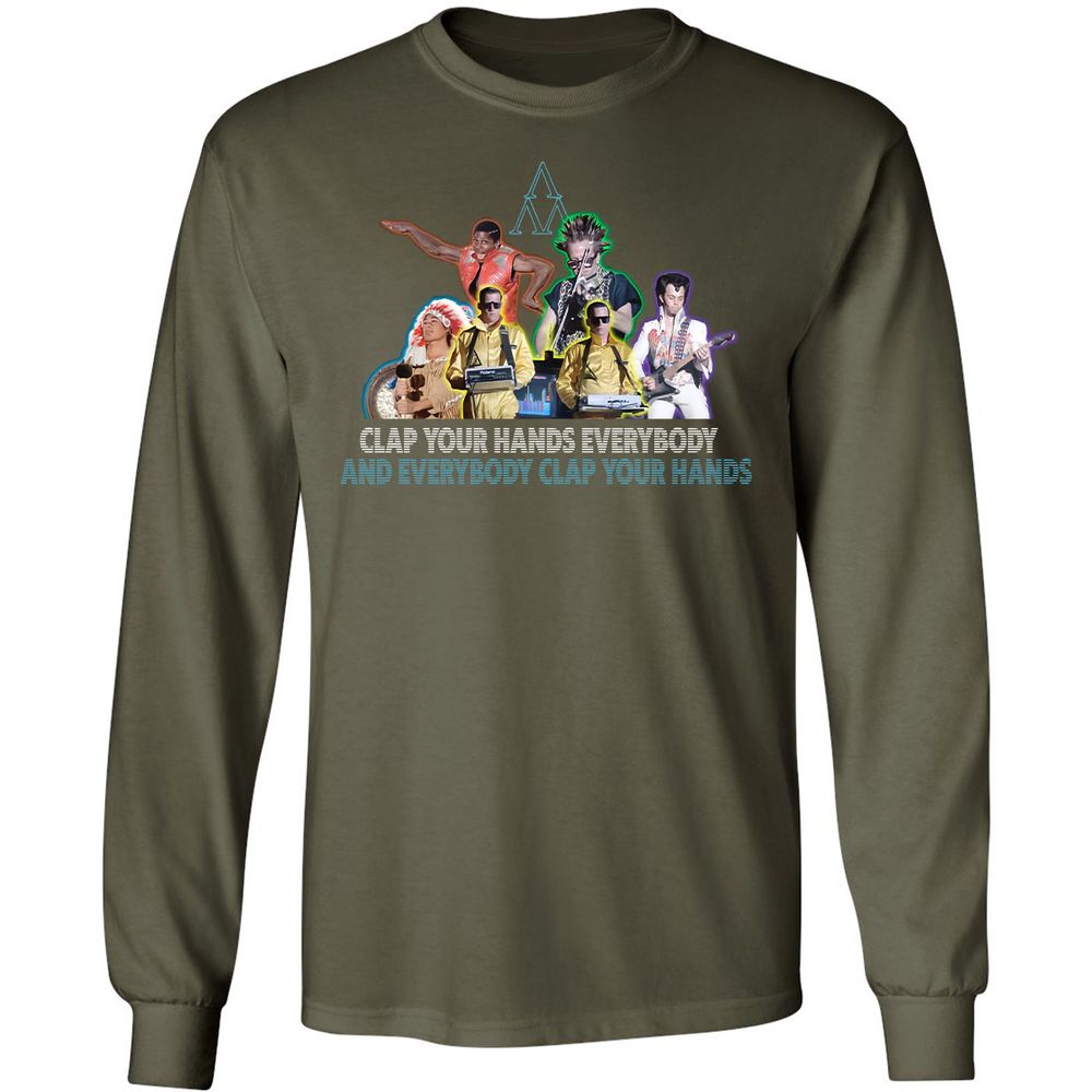 Long Sleeve T-Shirt - GZVCZ2K9 - Military Green - 16