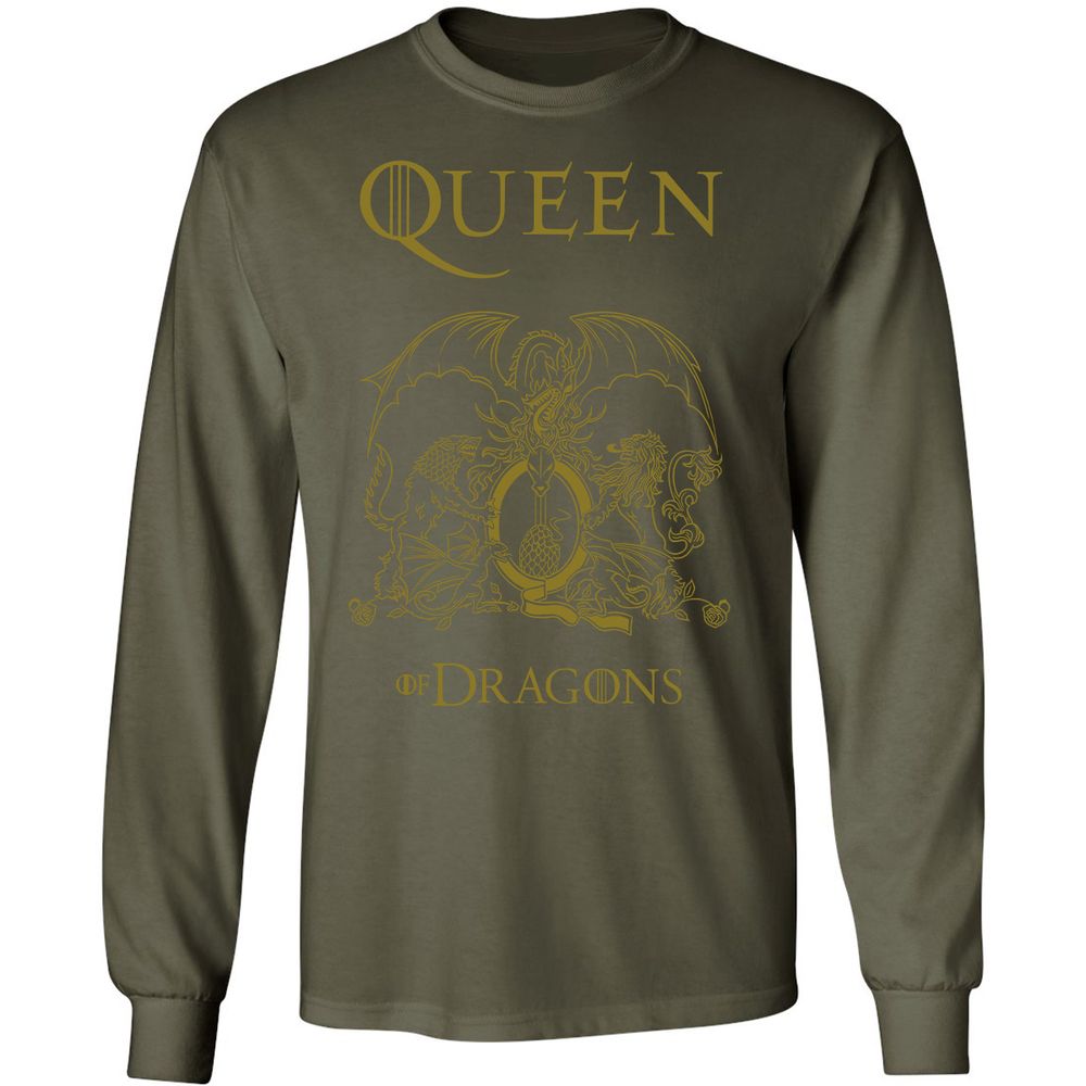 Long Sleeve T-Shirt - X7EVZKPT - Military Green - 16