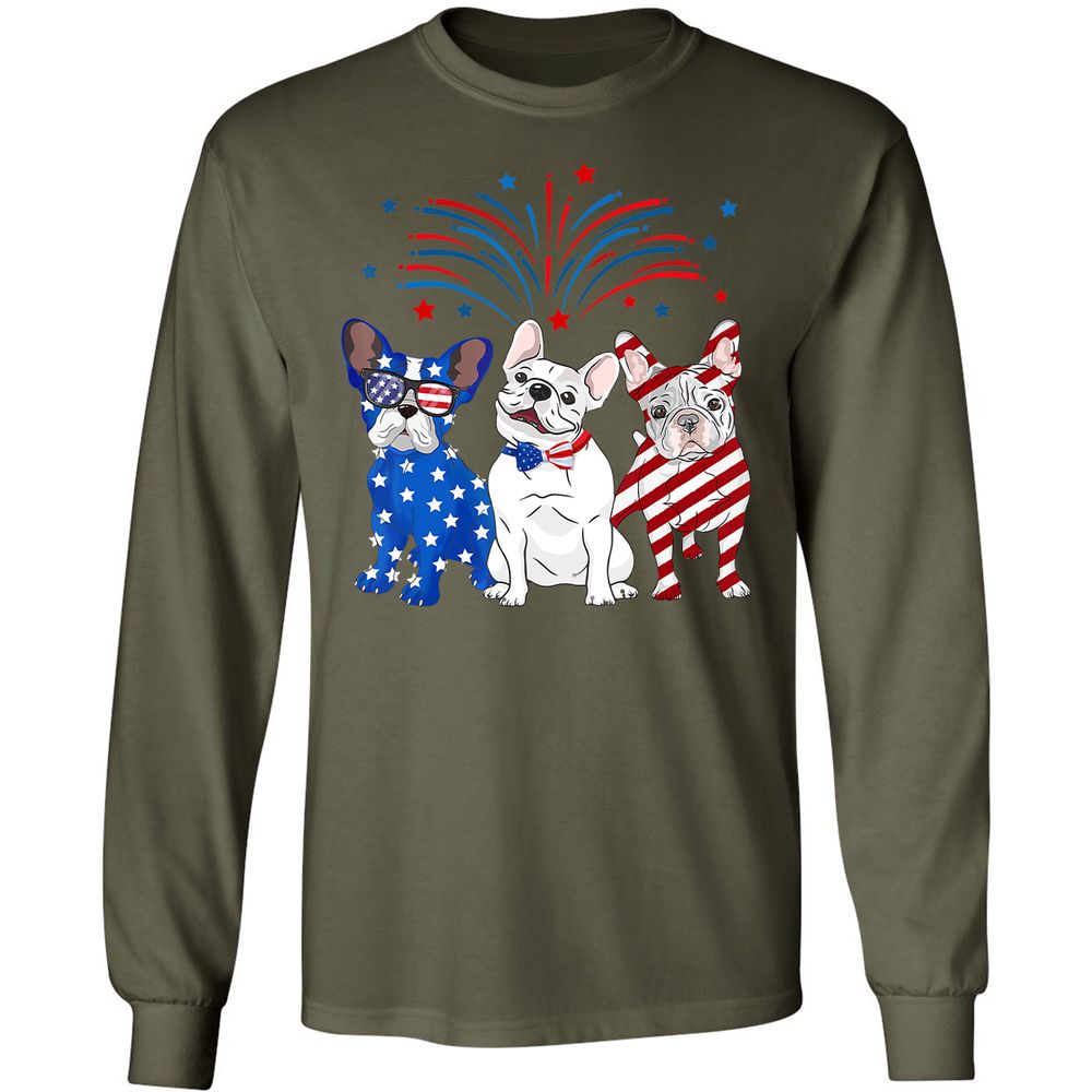 Long Sleeve T-Shirt - E1NH9ZYW - Military Green - 16