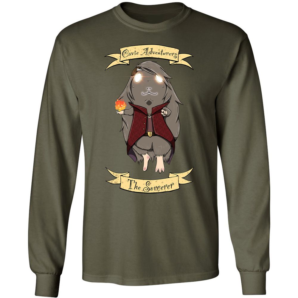 Long Sleeve T-Shirt - HUSPURFU - Military Green - 16