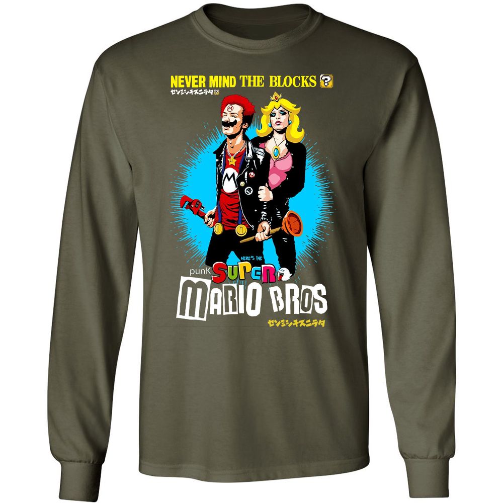 Long Sleeve T-Shirt - 76XP7YVG - Military Green - 16