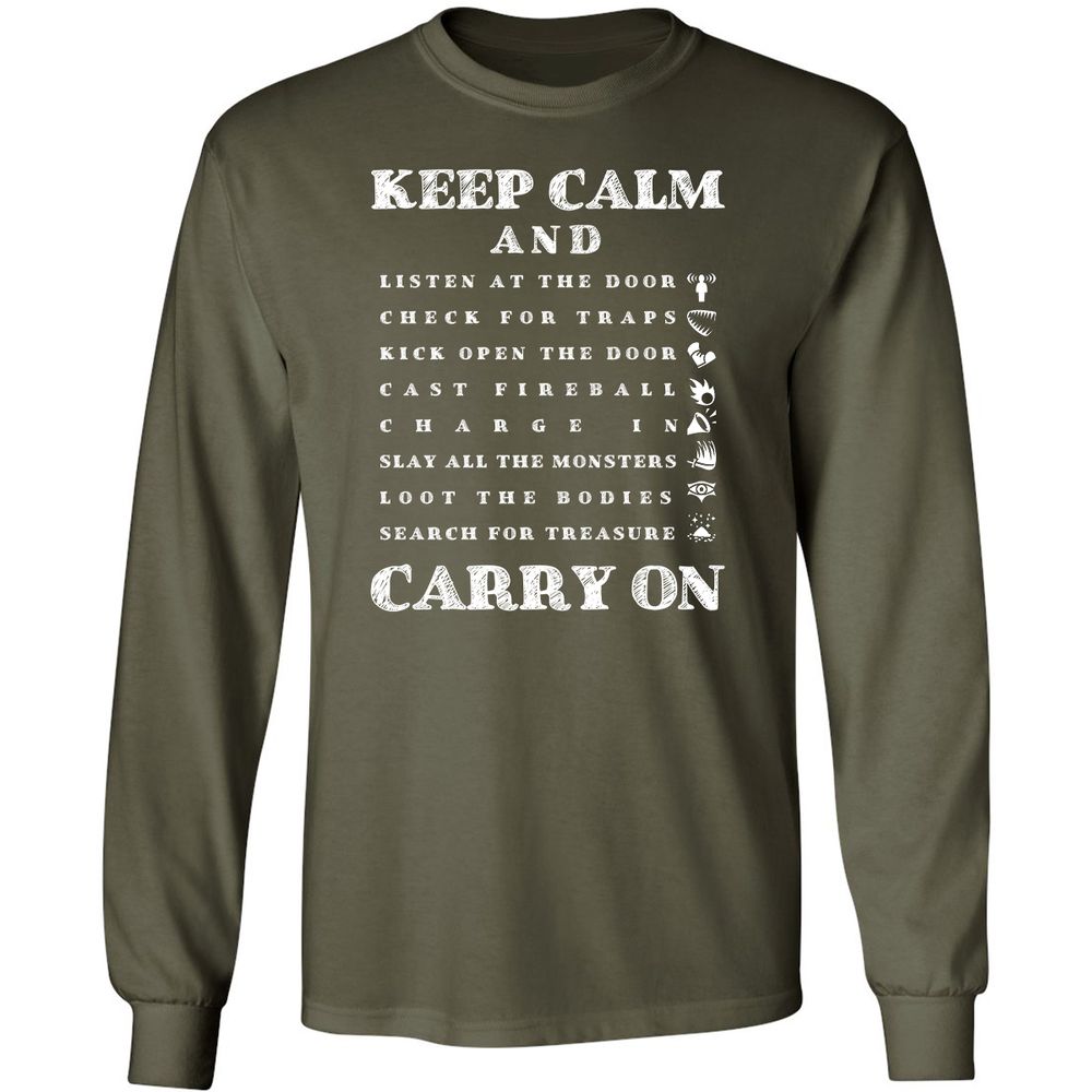 Long Sleeve T-Shirt - 2HH7PA19 - Military Green - 16
