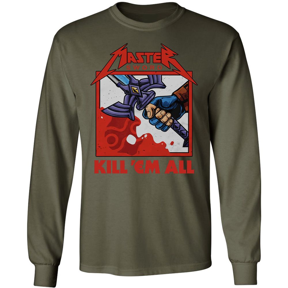 Long Sleeve T-Shirt - ABVFSN4Y - Military Green - 16