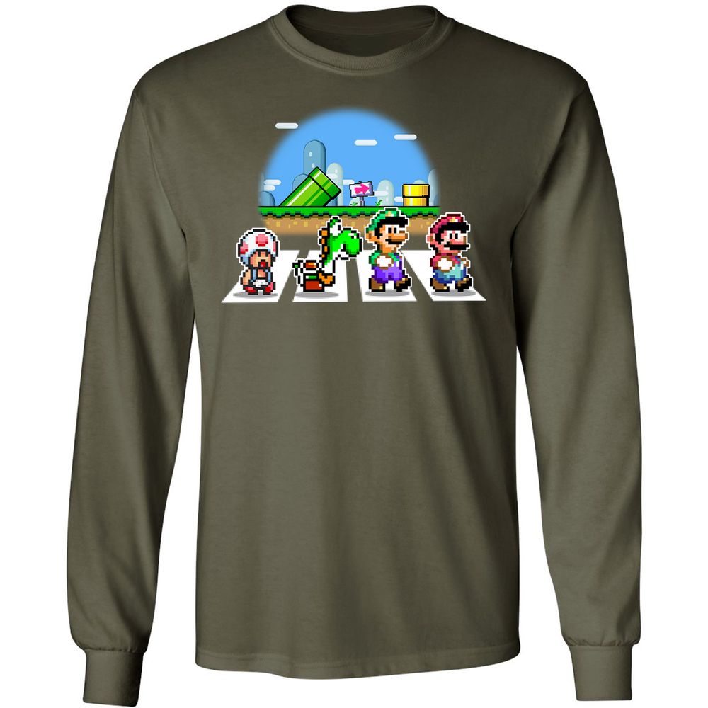 Long Sleeve T-Shirt - P9Z5XDJS - Military Green - 16