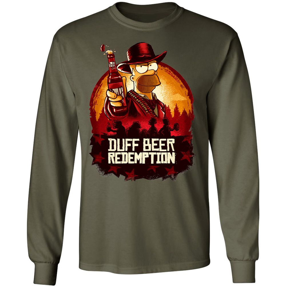 Long Sleeve T-Shirt - QAX9XERD - Military Green - 16