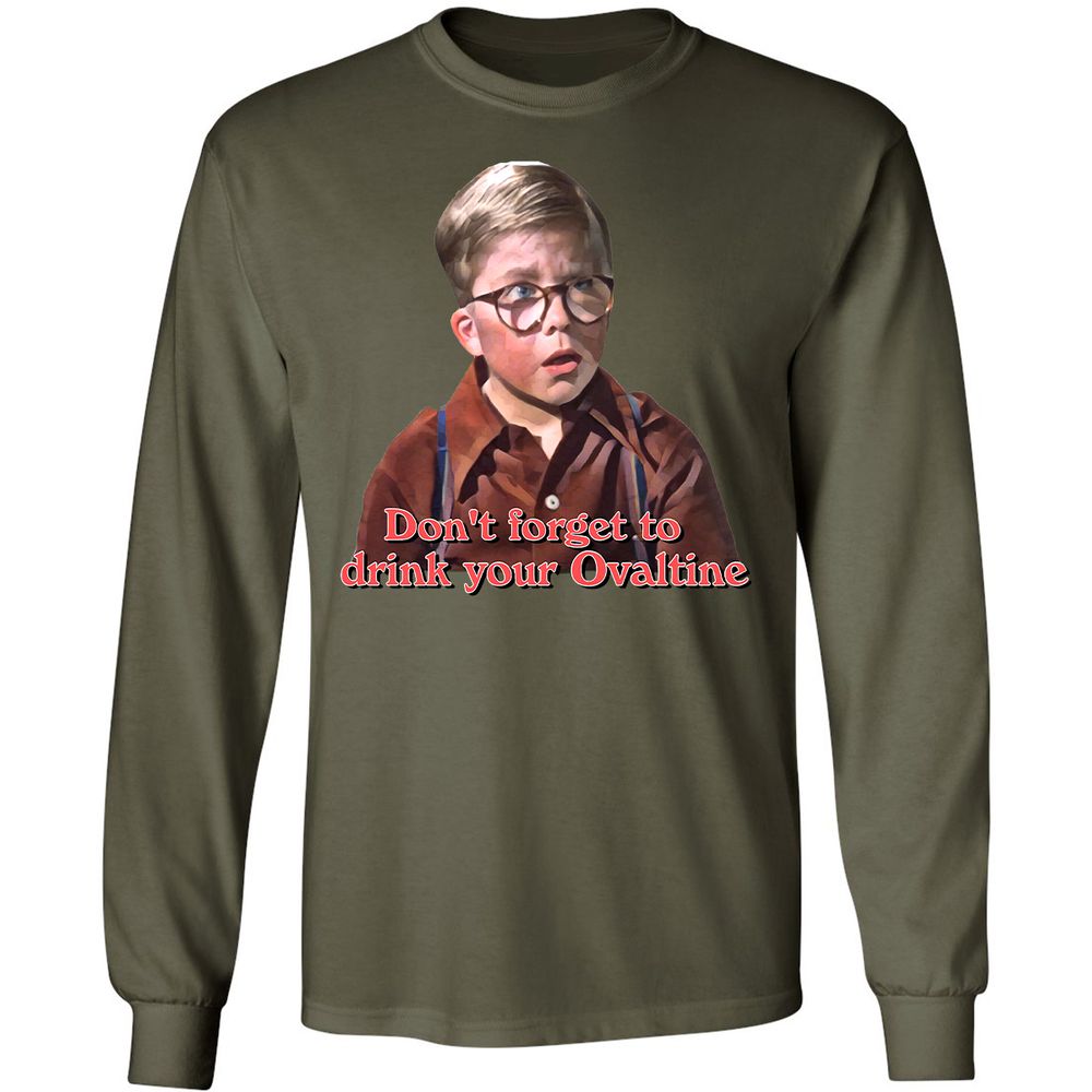 Long Sleeve T-Shirt - A18R74AH - Military Green - 16