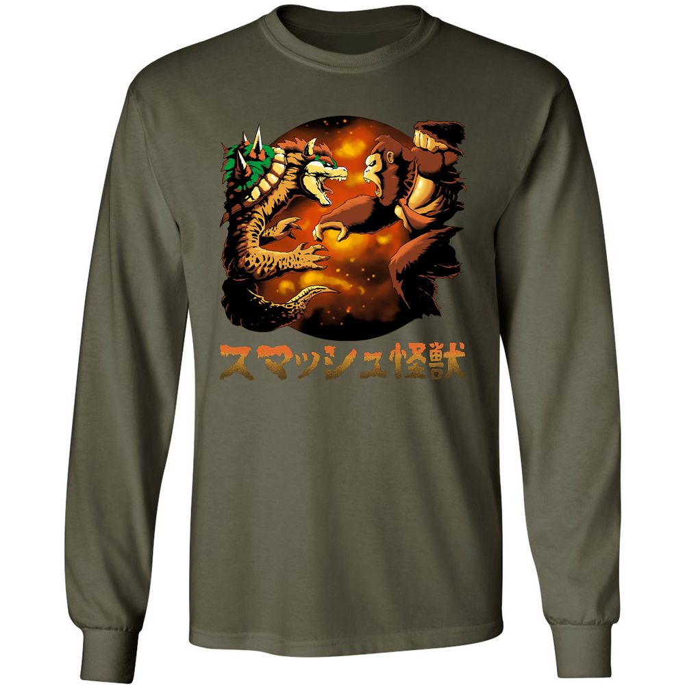 Long Sleeve T-Shirt - ALLLF2QP - Military Green - 16