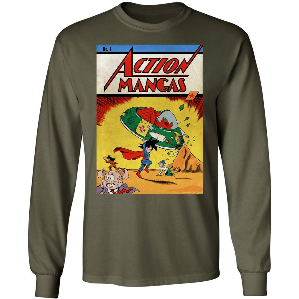 Long Sleeve T-Shirt - 6WM9RLBL - Military Green - 16