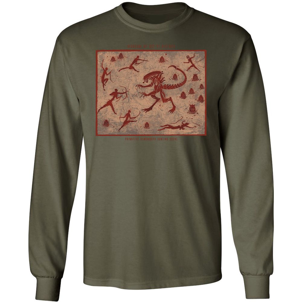 Long Sleeve T-Shirt - 1XZ6EASV - Military Green - 16