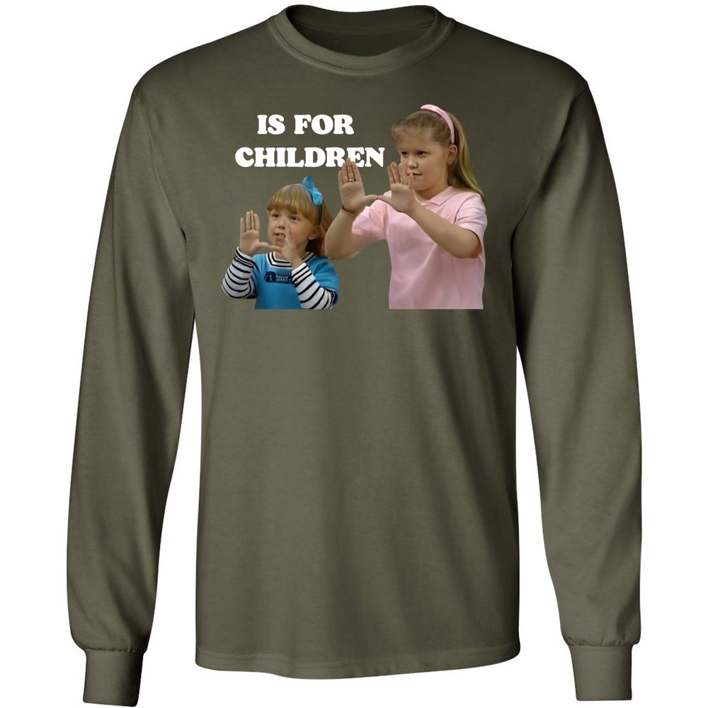 Long Sleeve T-Shirt - SRCD5Q8F - Military Green - 16