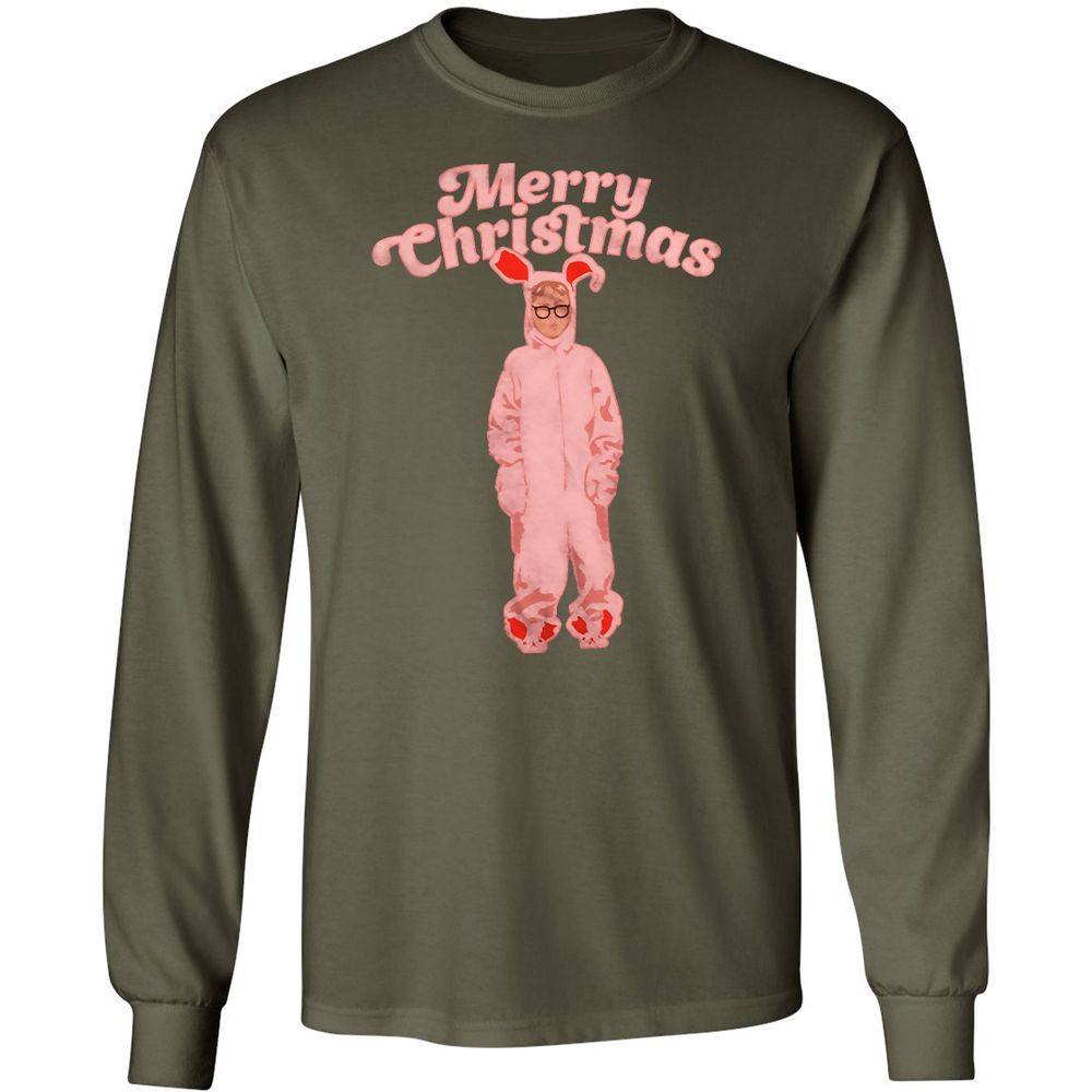 Long Sleeve T-Shirt - 73Q3SBZD - Military Green - 16