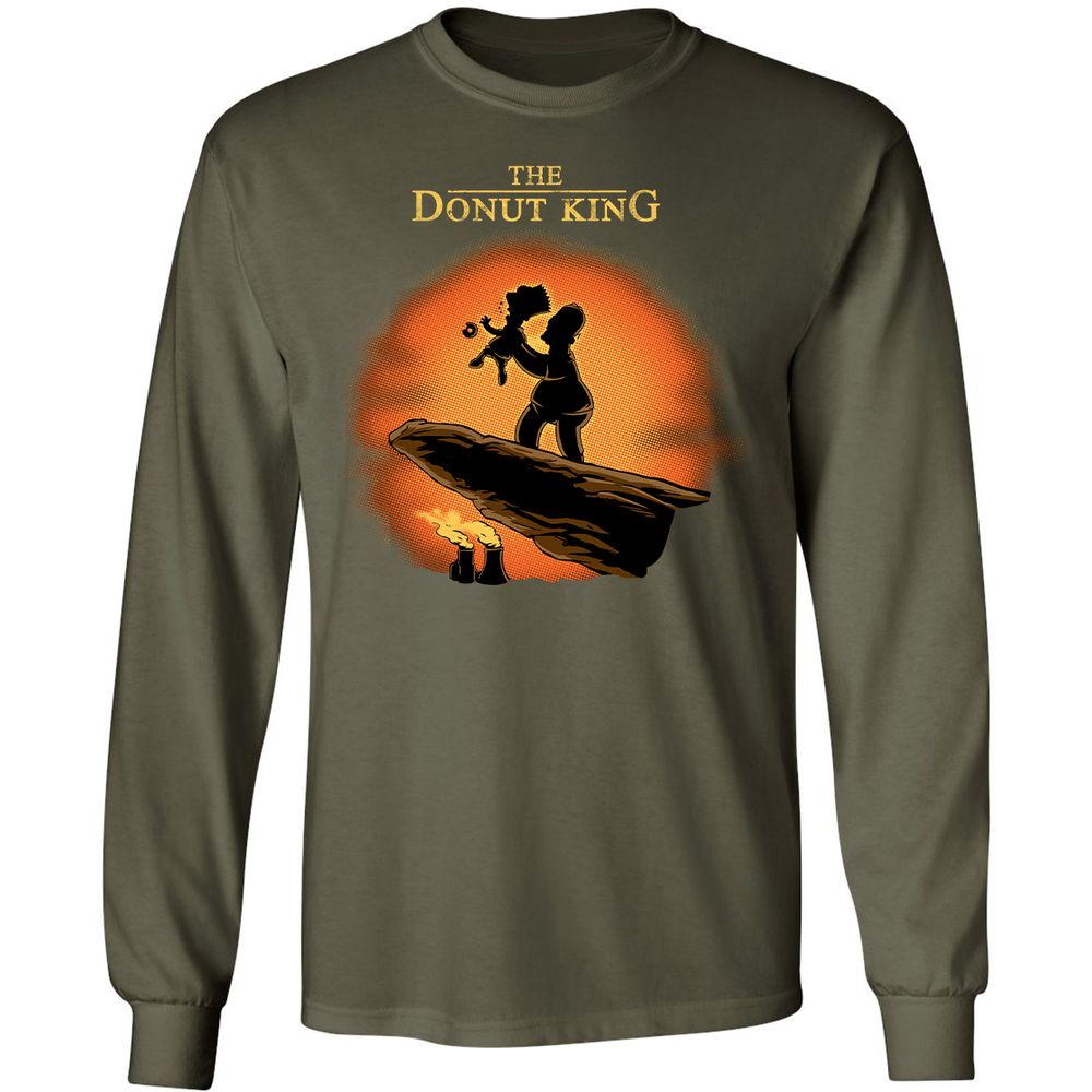 Long Sleeve T-Shirt - 1VLDTJDC - Military Green - 16