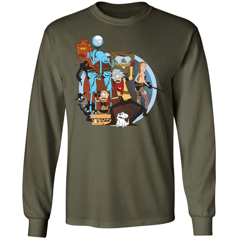 Long Sleeve T-Shirt - 4SGFG436 - Military Green - 16