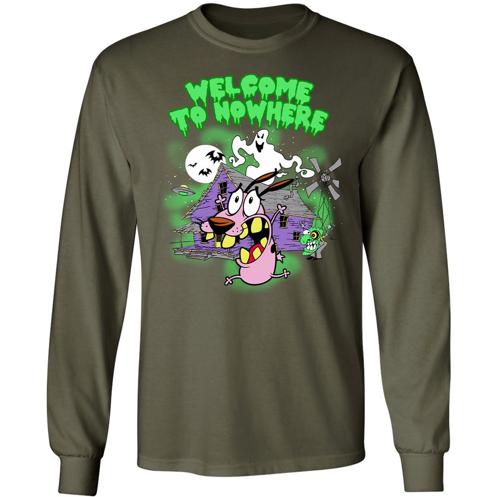 Long Sleeve T-Shirt - QPBWX1MY - Military Green - 16