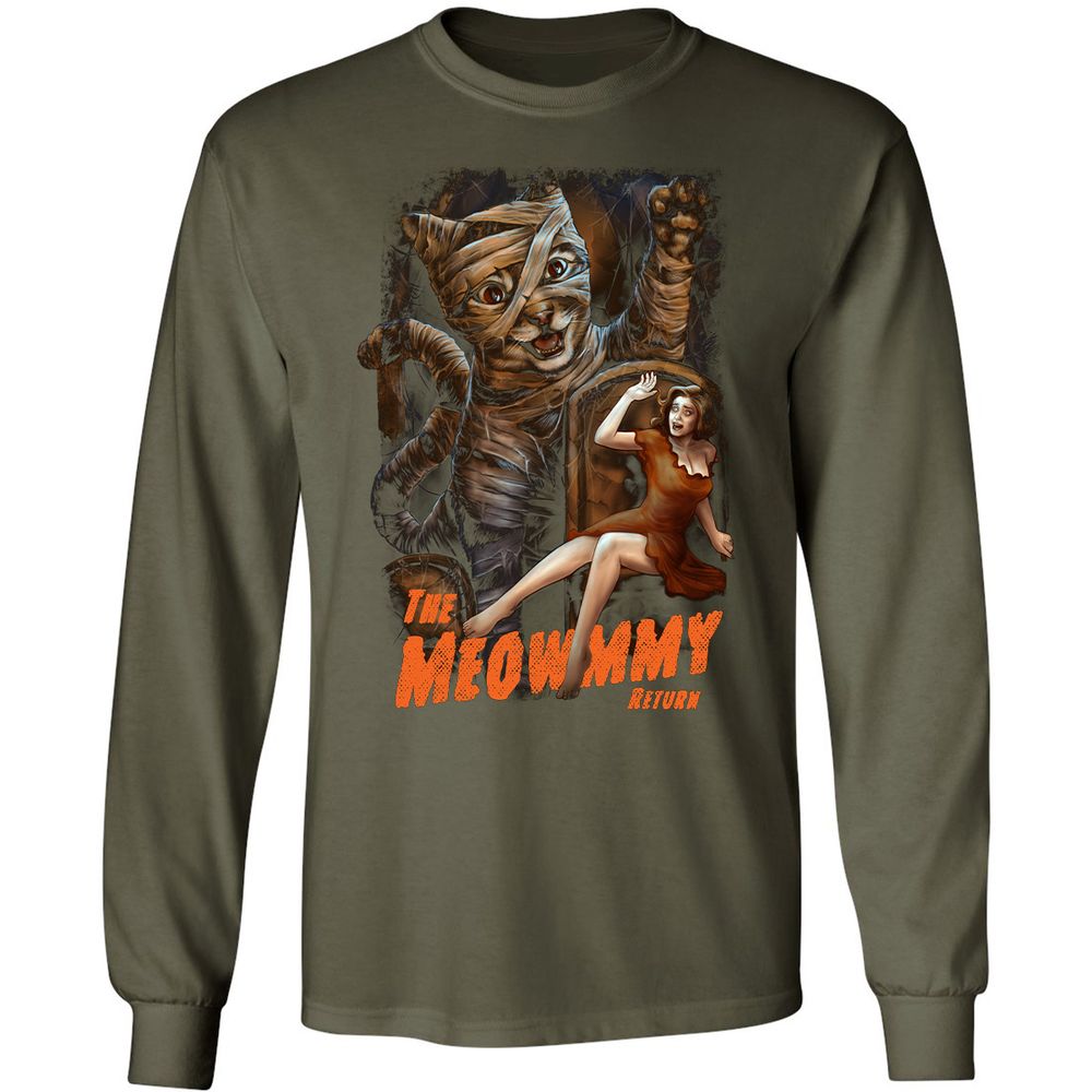 Long Sleeve T-Shirt - 2BWYUXYF - Military Green - 16