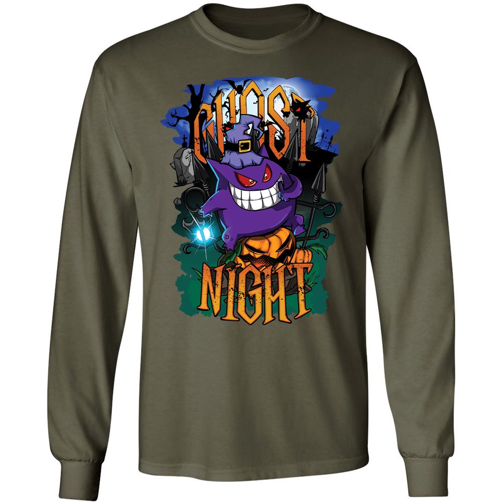 Long Sleeve T-Shirt - S2QFNXTC - Military Green - 16