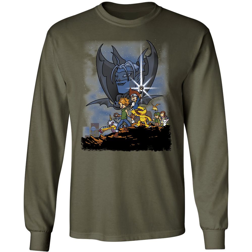 Long Sleeve T-Shirt - WKN3UVVJ - Military Green - 16