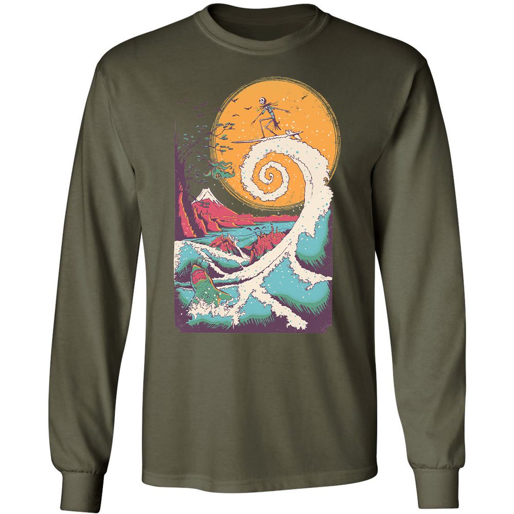 Long Sleeve T-Shirt - GDJZQMVY - Military Green - 16