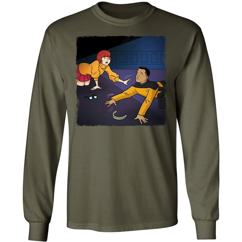 Long Sleeve T-Shirt - QZPGL7PL - Military Green - 16