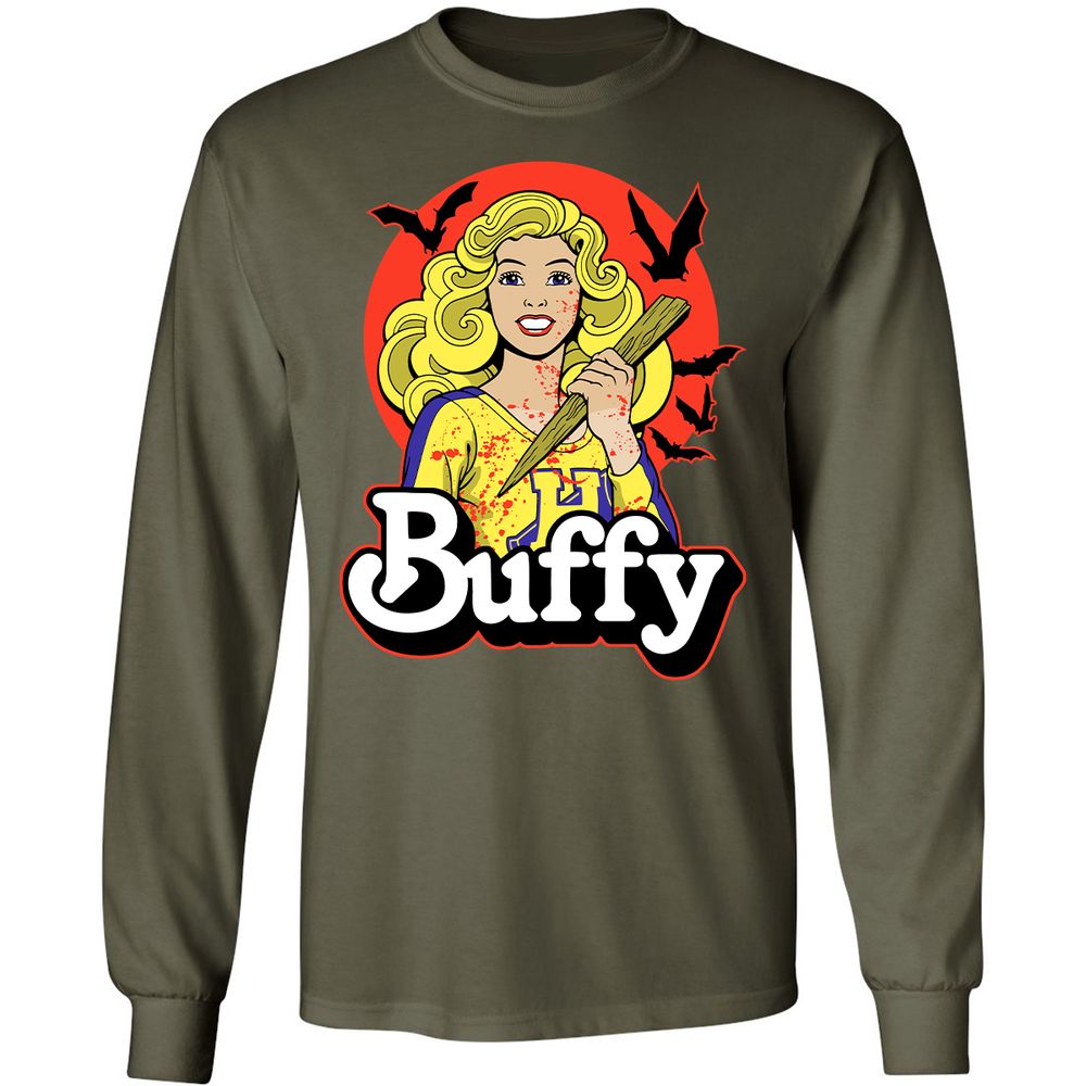 Long Sleeve T-Shirt - 9HU9FTLQ - Military Green - 16