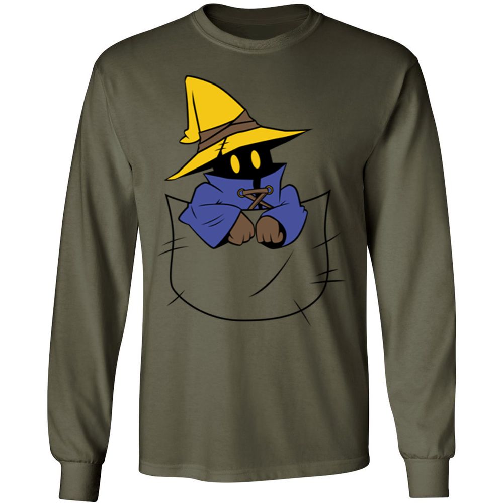 Long Sleeve T-Shirt - BRUQU9EQ - Military Green - 16