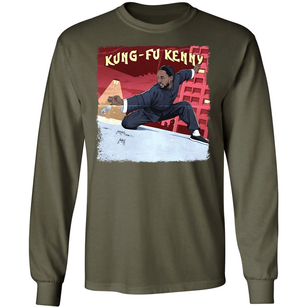 Long Sleeve T-Shirt - 1QDP6WK9 - Military Green - 16