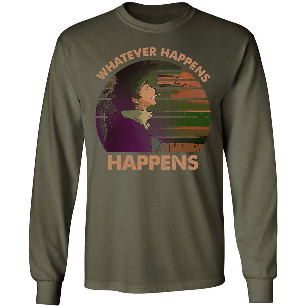 Long Sleeve T-Shirt - EXMBYG9J - Military Green - 16