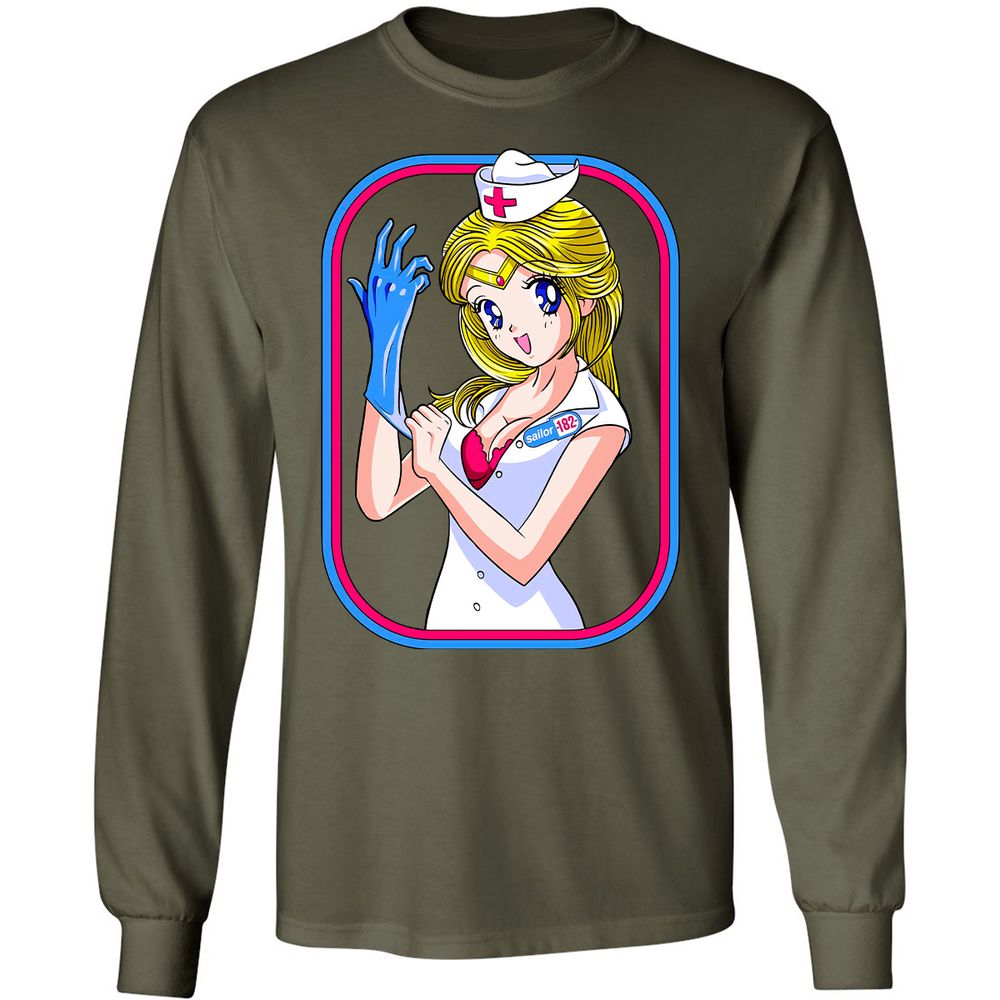 Long Sleeve T-Shirt - A7AR8TN5 - Military Green - 16