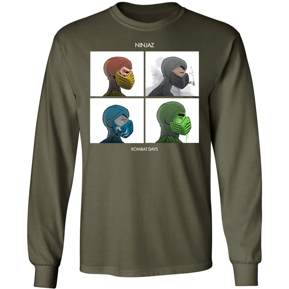 Long Sleeve T-Shirt - 62ZDAE5R - Military Green - 16
