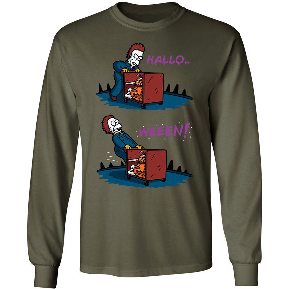 Long Sleeve T-Shirt - F7MVULQP - Military Green - 16