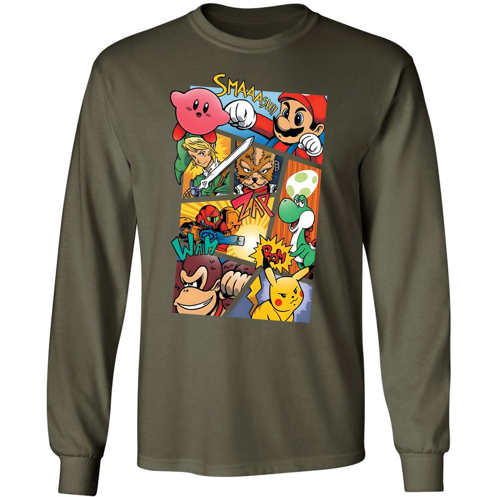 Long Sleeve T-Shirt - 7UTEJR31 - Military Green - 16