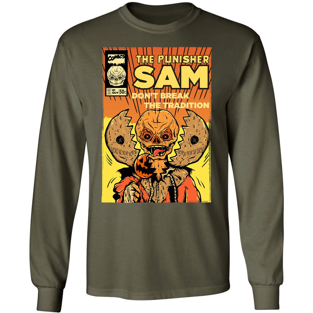 Long Sleeve T-Shirt - Q6KUEE53 - Military Green - 16